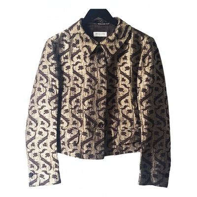 Pre-owned Dries Van Noten Gold Wool Jacket
