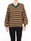 ALTEA ALTEA WOMEN'S MULTICOLOR WOOL JUMPER,1861513MULTICOLOR M