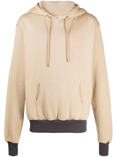 Youths In Balaclava Contrast Trim Hoodie In Neutrals