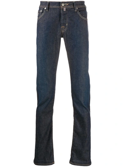 Jacob Cohen Straight-leg Five Pocket Jeans In Blue