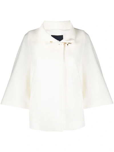 Fay Jacke Mit Clipverschluss In White