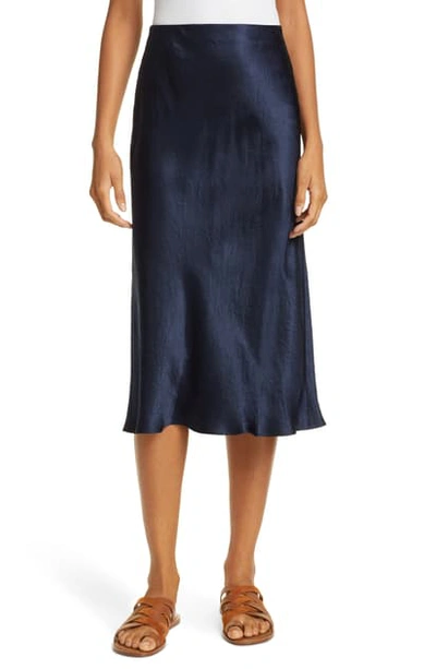 Vince Slip Skirt In Coastal Blue