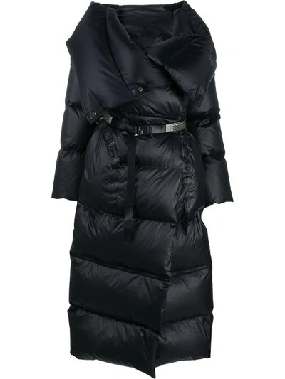 Isaac Sellam Experience Belted Padded Coat In Black