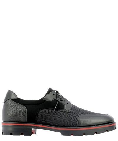 Christian Louboutin Simon Derby Shoes In Black