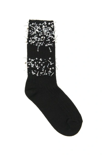 Alanui Hoarfrost Socks In Black