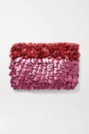 NANNACAY MAZZY EMBELLISHED TULLE CLUTCH