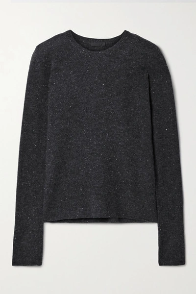Atm Anthony Thomas Melillo Cashmere Crew Neck Jumper In Charcoal