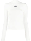 ALEXANDER WANG T LOGO贴花毛衣