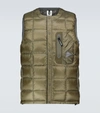 And Wander Pertex Quantum Water Repellent Down Puffer Vest In Green