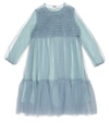 IL GUFO TULLE AND STRETCH-COTTON JERSEY DRESS,P00503227