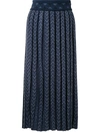 MAME KUROGOUCHI CHEVRON KNIT MIDI SKIRT