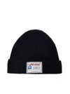 MARNI MARNI LOGO PATCH KNIT BEANIE