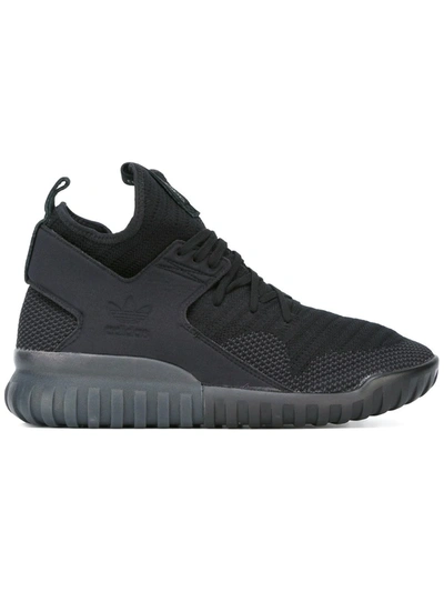 Adidas Originals Tubular X Primeknit Sneakers In Black