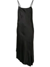 ANN DEMEULEMEESTER ASYMMETRIC SLIP DRESS