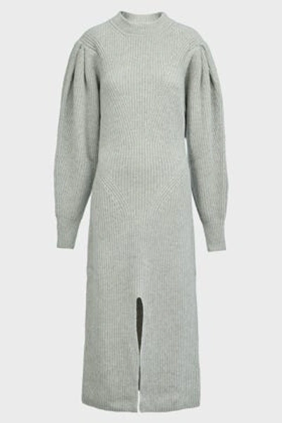 Isabel Marant Perrine Cashmere-wool Midi Dress In Grey