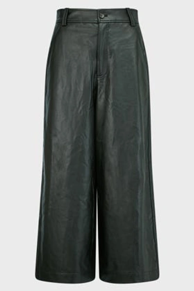 A.l.c Wiles High-waist Leather Trousers In Black