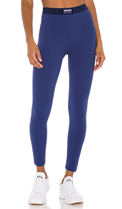 Adam Selman Sport Bonded High-waisted Legging In Blue