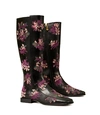 TORY BURCH EMBROIDERED SQUARE-TOE KNEE BOOT,192485654820