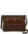 FOSSIL WOMEN'S KINLEY LEATHER CROSSBODY WITH SUEDE FLAP STUDS