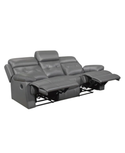 Furniture Lance Recliner Sofa In Dark Gray