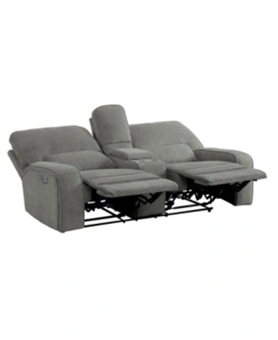 Furniture Elevated Recliner Loveseat In Light Gray
