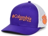 Columbia Clemson Tigers Pfg Stretch Cap In Purple