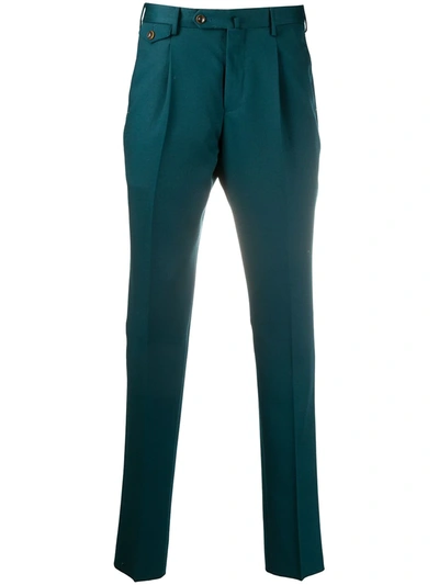 Pt01 Tailored Straight-leg Trousers In Blue