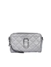 MARC JACOBS THE QUILTED SOFTSHOT 21 CROSS BODY BAG IN GREY