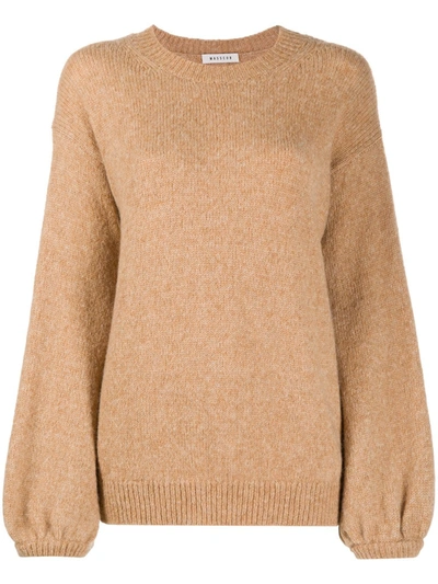 Masscob Plain Classic Jumper In Brown