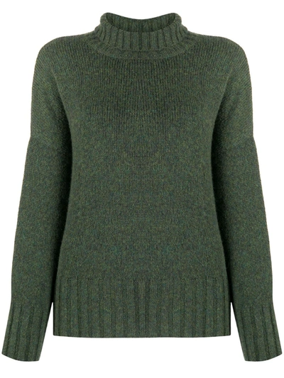 Masscob Plain Knit Jumper In Green
