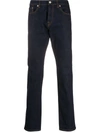 PS BY PAUL SMITH CONTRAST-STITCHING STRAIGHT JEANS