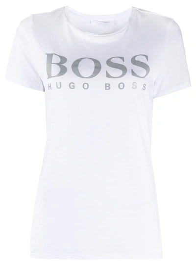 Hugo Boss T-shirt Mit Logo-print In White