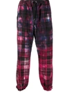 Mauna Kea Faded Tartan Trousers In Pink