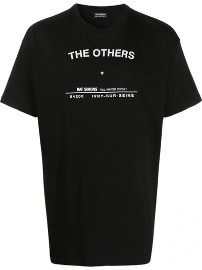 Raf Simons The Others Print T-shirt In Black
