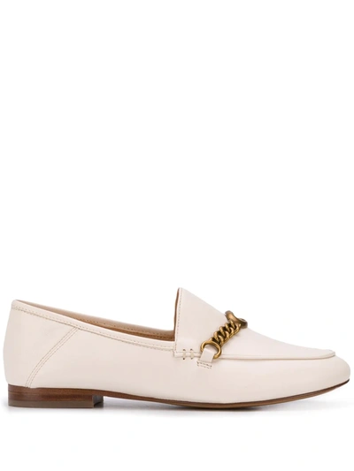 Coach Logo-chain Loafers In Neutrals
