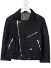 BRUNELLO CUCINELLI LOGO-PATCH BIKER JACKET