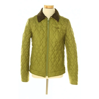 Pre-owned Burberry Green Leather Jacket