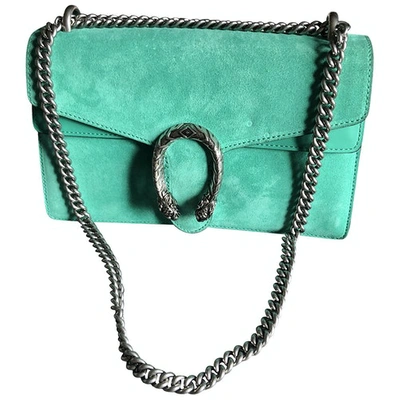 Pre-owned Gucci Dionysus Green Suede Handbag