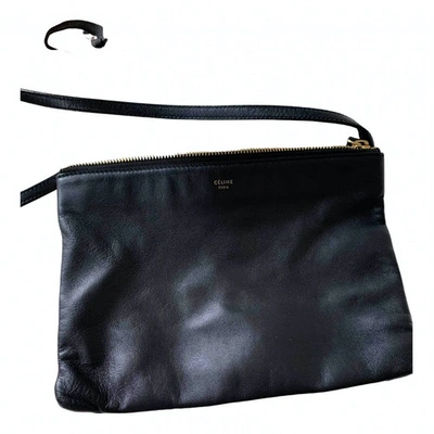 Pre-owned Celine Trio Black Leather Handbag