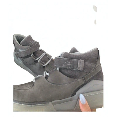 Pre-owned A-cold-wall* Grey Suede Trainers