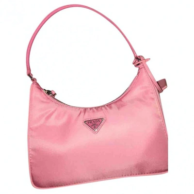 Pre-owned Prada Tessuto  Pink Cloth Handbag