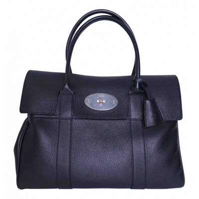 Pre-owned Mulberry Bayswater Black Leather Handbag