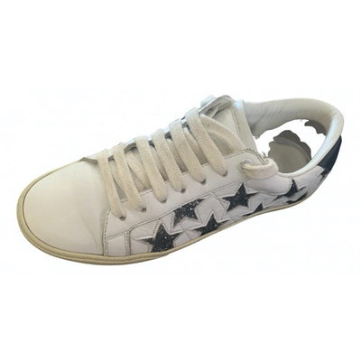 Pre-owned Saint Laurent White Leather Trainers
