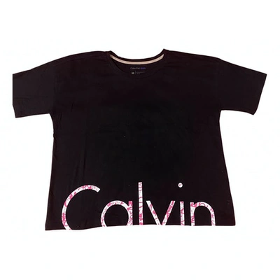Pre-owned Calvin Klein Collection Black Cotton Tops