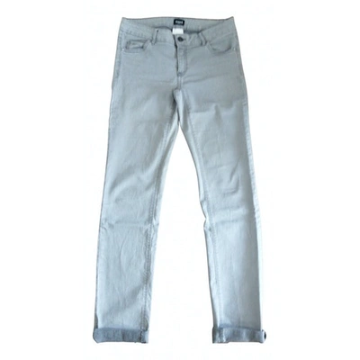 Pre-owned Marella Grey Cotton - Elasthane Jeans