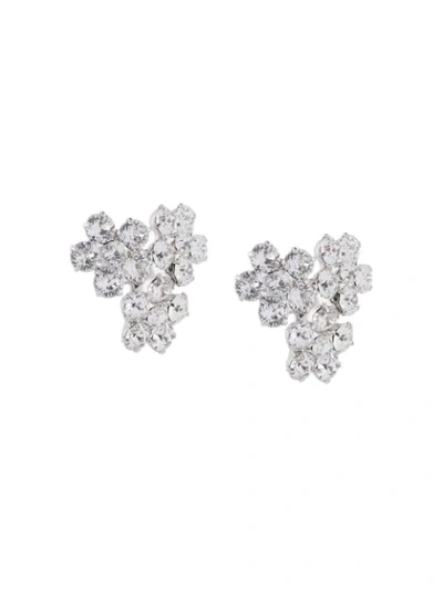 Jennifer Behr Violet Crystal-embellished Earrings In Metallic