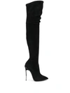 CASADEI STILETTO THIGH-HIGH BOOTS