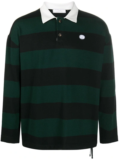 Société Anonyme Striped Rugby Shirt In Blue