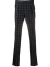 PT01 PLAID-CHECK TAILORED TROUSERS