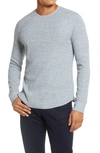 Vince Regular Fit Stretch Cotton Thermal Long Sleeve T-shirt In H Fanlight